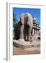 Carved Stone Elephant, Five Rathas, Mahabalipuram, Tamil Nadu, India-Vivienne Sharp-Framed Photographic Print