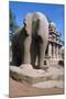 Carved Stone Elephant, Five Rathas, Mahabalipuram, Tamil Nadu, India-Vivienne Sharp-Mounted Photographic Print