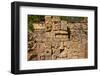 Carved stonework on the Temple of the Warriors at the ancient Mayan city of Chichen Itza, in Yuc...-null-Framed Photographic Print