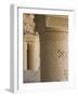 Carved Stucco Decoration on Column, Dating from 9th Century, Balkh-Jane Sweeney-Framed Photographic Print