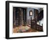 Carved Walnut Bombe Armoire with Chased Mounts, 1910-Edwin Foley-Framed Premium Giclee Print