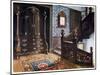 Carved Walnut Bombe Armoire with Chased Mounts, 1910-Edwin Foley-Mounted Premium Giclee Print