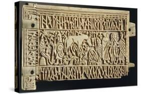 Carved Whalebone Casket Panel, from Treasure of Church of Saint Julien at Brioude-null-Stretched Canvas