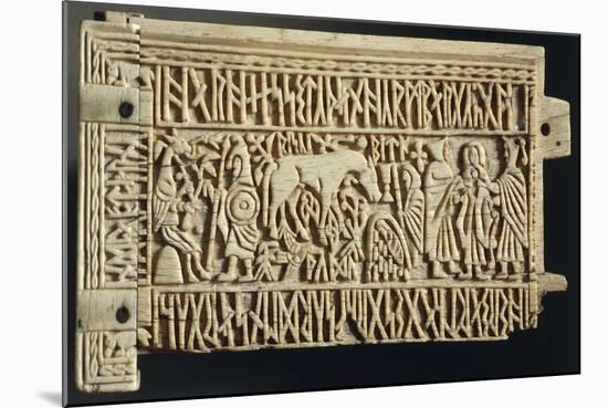 Carved Whalebone Casket Panel, from Treasure of Church of Saint Julien at Brioude-null-Mounted Giclee Print