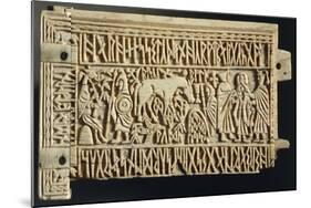 Carved Whalebone Casket Panel, from Treasure of Church of Saint Julien at Brioude-null-Mounted Giclee Print