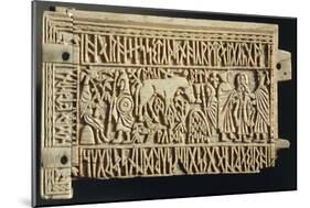 Carved Whalebone Casket Panel, from Treasure of Church of Saint Julien at Brioude-null-Mounted Giclee Print