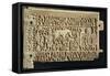 Carved Whalebone Casket Panel, from Treasure of Church of Saint Julien at Brioude-null-Framed Stretched Canvas