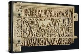 Carved Whalebone Casket Panel, from Treasure of Church of Saint Julien at Brioude-null-Stretched Canvas