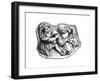 Carved Wood Relief, 15th Century-null-Framed Giclee Print