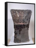 Carved Wood Throne, from Verucchio-null-Framed Stretched Canvas