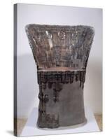 Carved Wood Throne, from Verucchio-null-Stretched Canvas