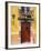 Carved Wooden Door and Balcony, San Miguel, Guanajuato State, Mexico-Julie Eggers-Framed Photographic Print