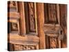 Carved Wooden Door, San Miguel De Allende, Mexico-Merrill Images-Stretched Canvas
