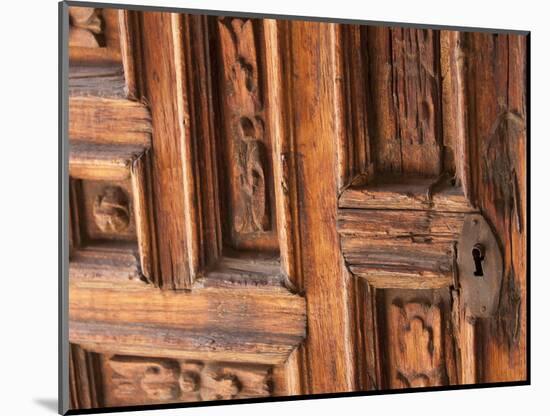 Carved Wooden Door, San Miguel De Allende, Mexico-Merrill Images-Mounted Photographic Print