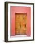 Carved Wooden Door, San Miguel, Guanajuato State, Mexico-Julie Eggers-Framed Photographic Print