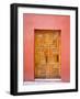 Carved Wooden Door, San Miguel, Guanajuato State, Mexico-Julie Eggers-Framed Photographic Print