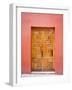 Carved Wooden Door, San Miguel, Guanajuato State, Mexico-Julie Eggers-Framed Photographic Print