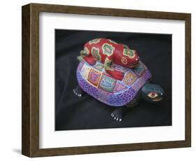 Carved Wooden Figure, Alebrijes, Oaxaca, Mexico-Judith Haden-Framed Photographic Print