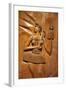 Carved Wooden Relief Depicting Candomble and Orisha by Artist Carybe, Afro-Brazilian Museum-Godong-Framed Photographic Print