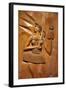 Carved Wooden Relief Depicting Candomble and Orisha by Artist Carybe, Afro-Brazilian Museum-Godong-Framed Photographic Print