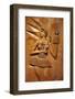 Carved Wooden Relief Depicting Candomble and Orisha by Artist Carybe, Afro-Brazilian Museum-Godong-Framed Photographic Print