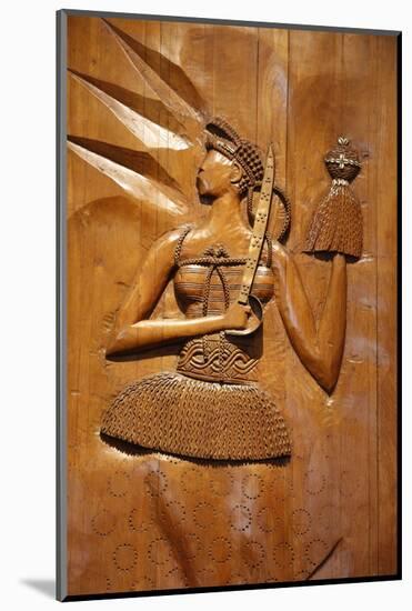 Carved Wooden Relief Depicting Candomble and Orisha by Artist Carybe, Afro-Brazilian Museum-Godong-Mounted Photographic Print