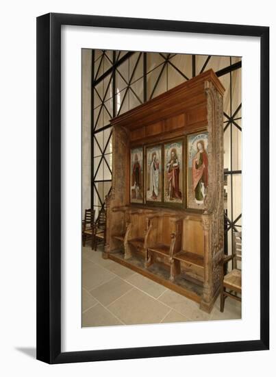 Carved Wooden Stalls (15th Century)-null-Framed Photographic Print