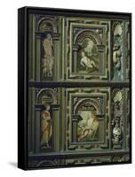 Carved Wooden Wardrobe-null-Framed Stretched Canvas