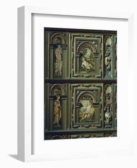 Carved Wooden Wardrobe-null-Framed Giclee Print