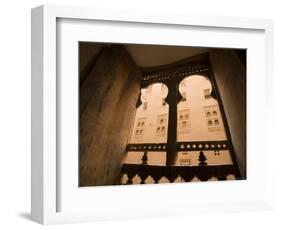 Carved Wooden Window, Shibam, Seiyun District, Yemen-Michele Falzone-Framed Photographic Print