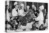 Carving a Side of Beef at the Annual Banquet at the Guildhall, London, 1926-1927-null-Stretched Canvas