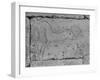 Carving of a Horse on Wall of Temple of Ramses II at Abydos-null-Framed Photographic Print