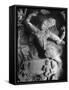 Carving of Sita in the Ellora Caves-Eliot Elisofon-Framed Stretched Canvas