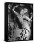 Carving of Sita in the Ellora Caves-Eliot Elisofon-Framed Stretched Canvas