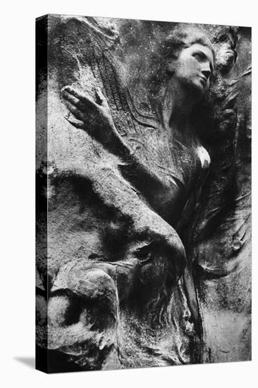 Carving on Tomb, Pere Lachaise Cemetery, Paris-Simon Marsden-Stretched Canvas