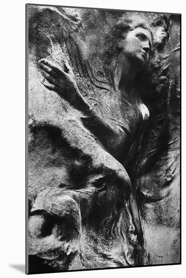 Carving on Tomb, Pere Lachaise Cemetery, Paris-Simon Marsden-Mounted Giclee Print
