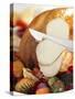 Carving White Meat of Roast Turkey-Steve Lupton-Stretched Canvas