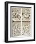 Carvings from the Church at Uppsala, Plate 42 from "Le Costume Ancien Et Moderne"-Vittorio Raineri-Framed Giclee Print