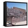 Carvings on Staircase, Persepolis, UNESCO World Heritage Site, Iran, Middle East-Robert Harding-Framed Stretched Canvas