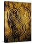 Carvings on Stone, New Grange (Newgrange) Site, County Meath, Leinster, Eire (Ireland)-Bruno Barbier-Stretched Canvas