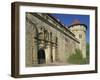 Carvings over the Entrance to Castle Hohentubingen at Tubingen in Baden Wurttemberg, Germany-Hans Peter Merten-Framed Photographic Print