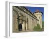 Carvings over the Entrance to Castle Hohentubingen at Tubingen in Baden Wurttemberg, Germany-Hans Peter Merten-Framed Photographic Print