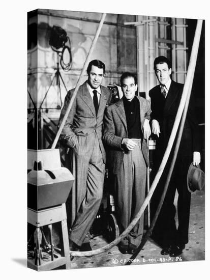 Cary Grant, Frank Capra, James Stewart. "The Philadelphia Story" 1940, Directed by George Cukor-null-Stretched Canvas
