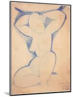 Caryatid, 1913-14-Amedeo Modigliani-Mounted Giclee Print