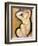 Caryatid, circa 1913-14-Amedeo Modigliani-Framed Giclee Print