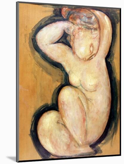 Caryatid, circa 1913-14-Amedeo Modigliani-Mounted Giclee Print