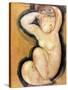 Caryatid, circa 1913-14-Amedeo Modigliani-Stretched Canvas