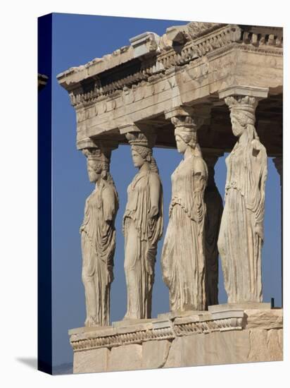 Caryatid Portico, Erechthion, Acropolis, UNESCO World Heritage Site, Athens, Greece, Europe-Thouvenin Guy-Stretched Canvas