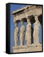 Caryatid Portico, Erechthion, Acropolis, UNESCO World Heritage Site, Athens, Greece, Europe-Thouvenin Guy-Framed Stretched Canvas