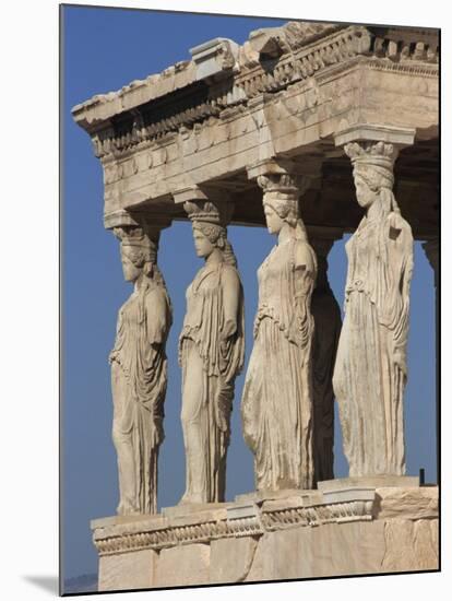 Caryatid Portico, Erechthion, Acropolis, UNESCO World Heritage Site, Athens, Greece, Europe-Thouvenin Guy-Mounted Photographic Print